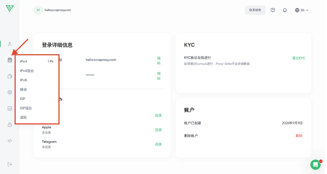 Proxy Seller — 购买代理(操作指南)