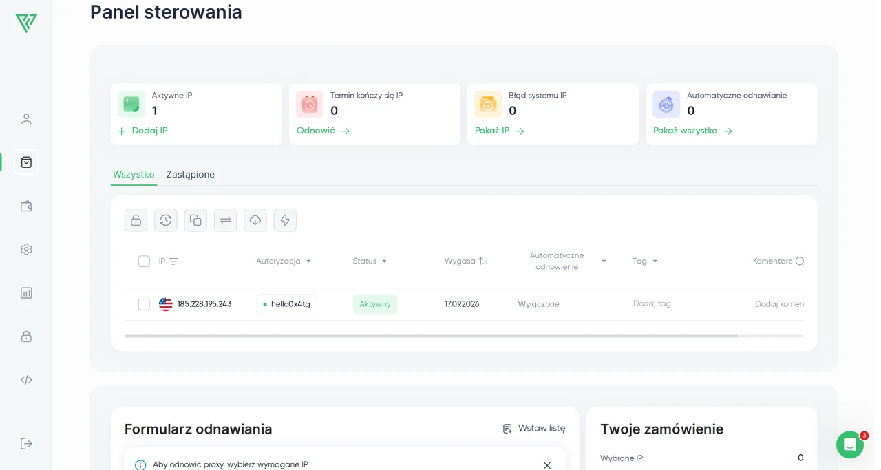 Proxy Seller — Konfiguracja proxy