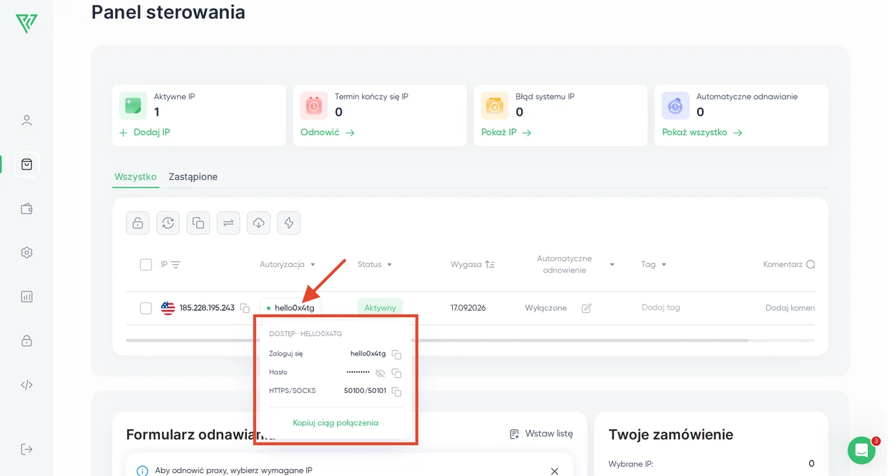 Proxy Seller — Konfiguracja proxy