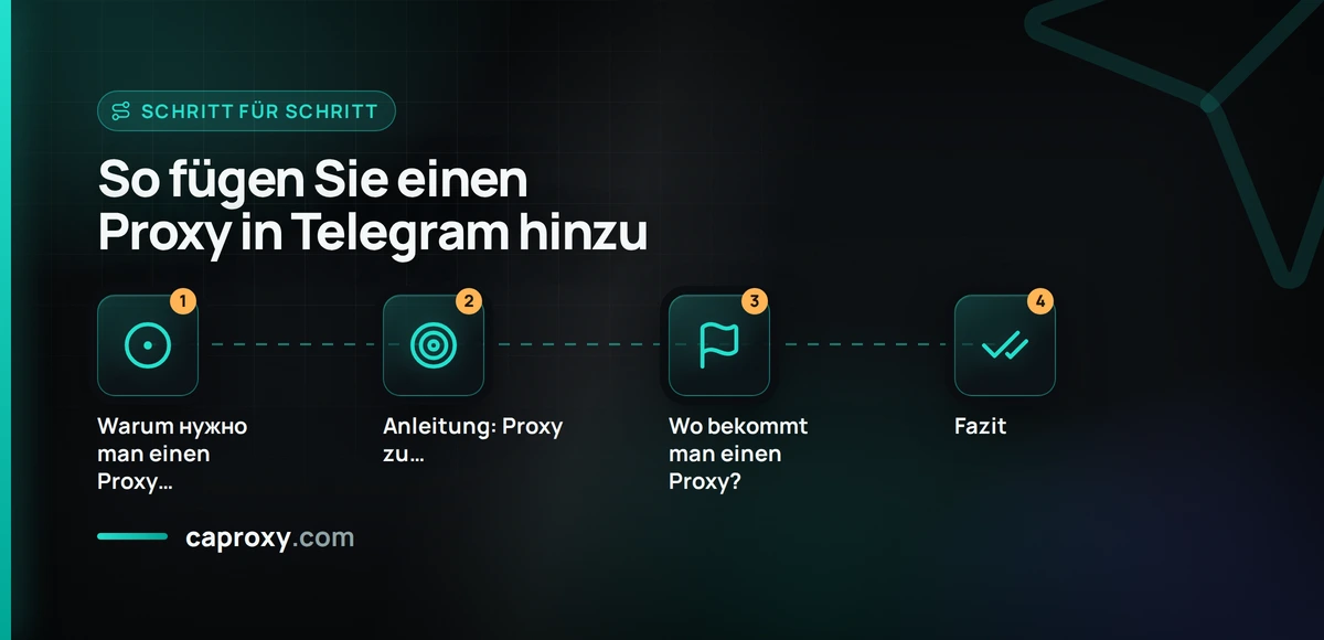 So fügen Sie einen Proxy in Telegram hinzu