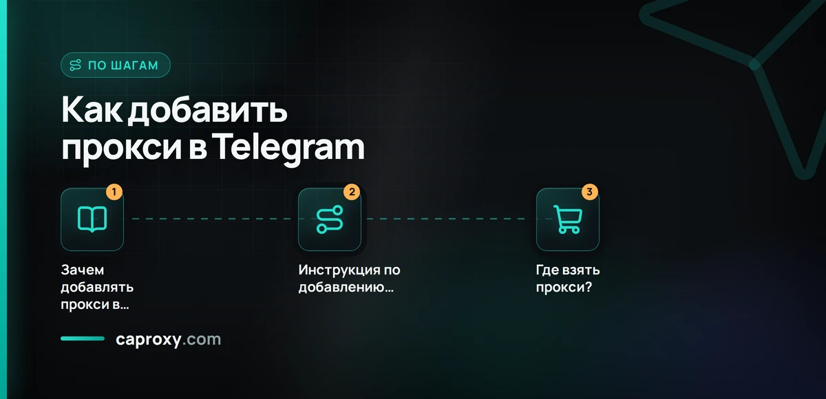Как добавить прокси в Telegram