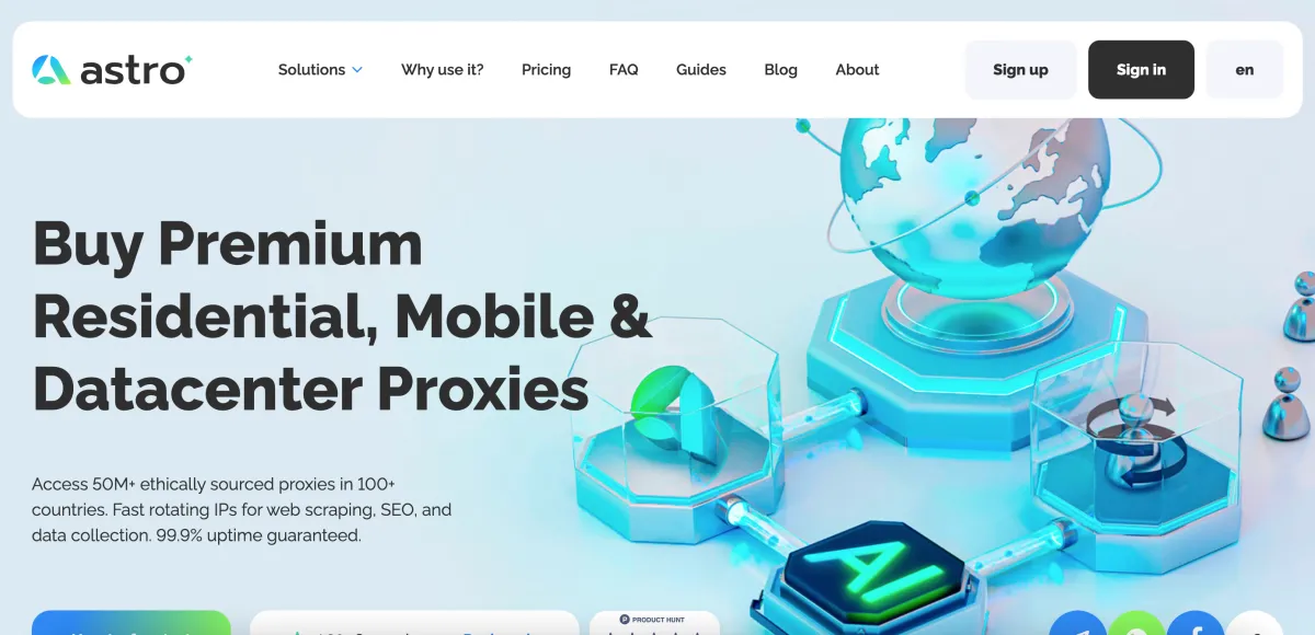 Las 5 mejores alternativas a Astroproxy en 2026