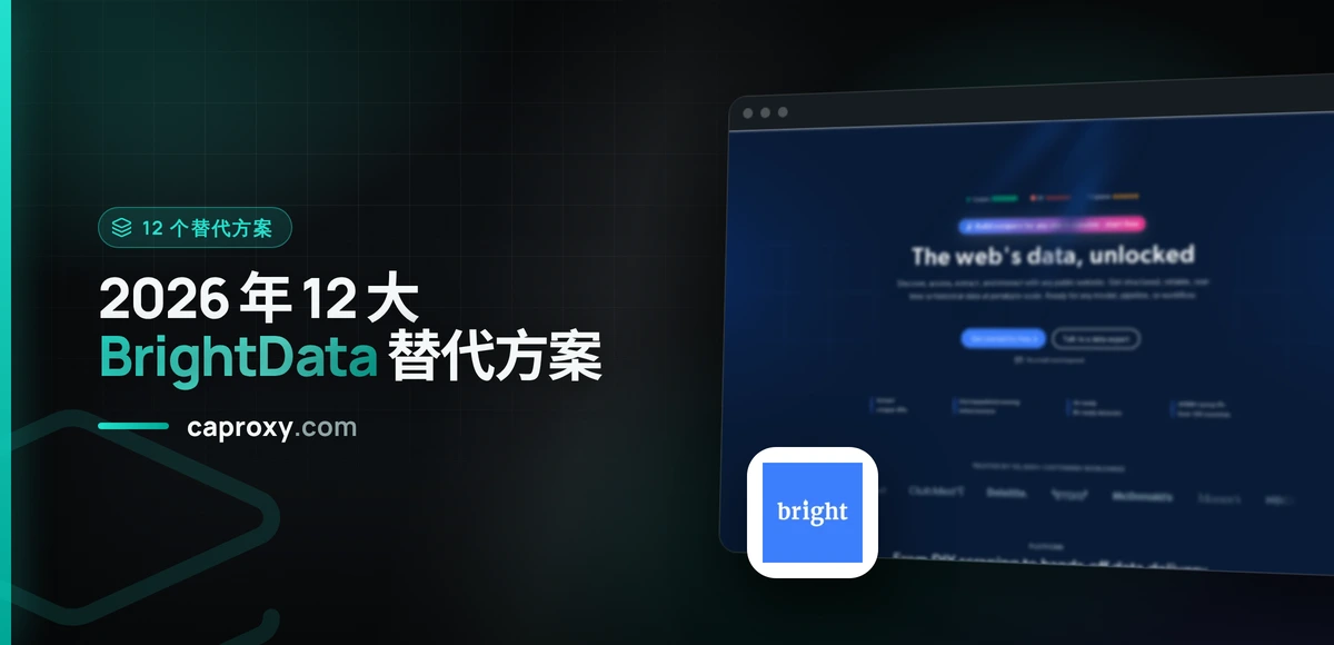 2026 年 12 大 BrightData 替代方案