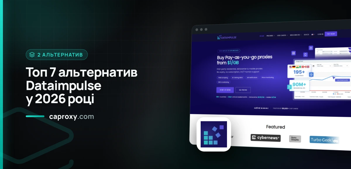 Топ 7 альтернатив Dataimpulse у 2026 році