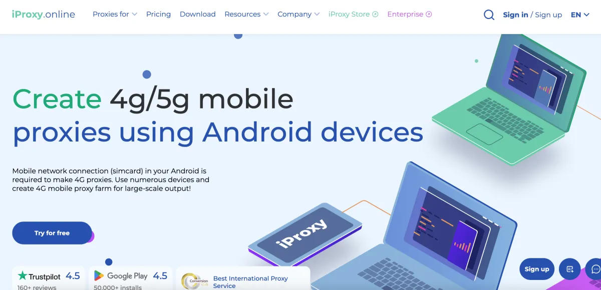 Mejor alternativa a IProxy.Online en 2026