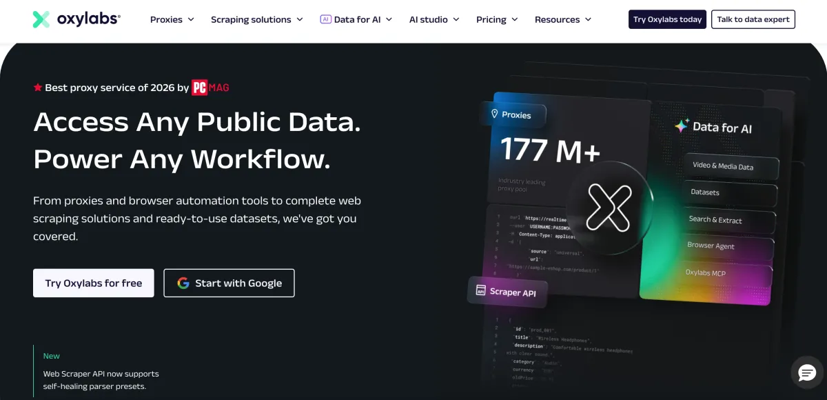 Las 8 mejores alternativas a OxyLabs en 2026