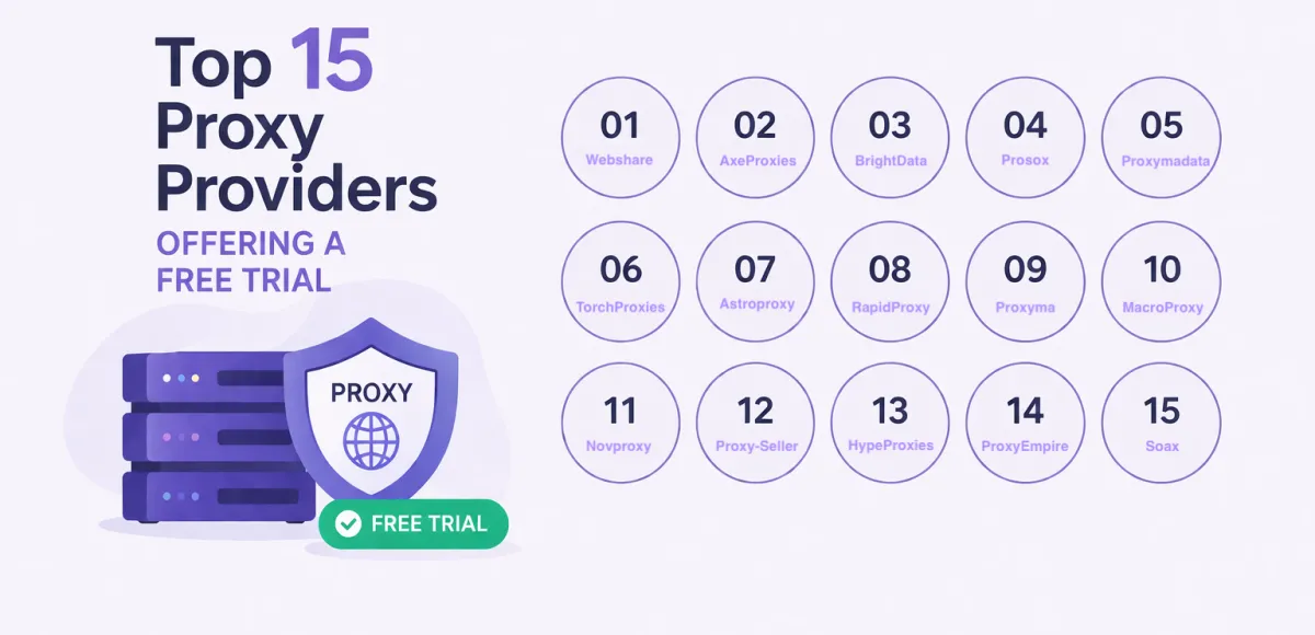 Los 15 mejores proveedores de proxy que ofrecen una prueba gratuita