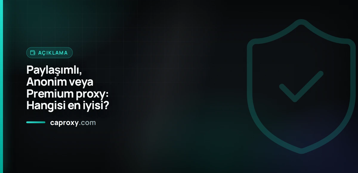 Paylaşımlı, Anonim veya Premium proxy: Hangisi en iyisi?