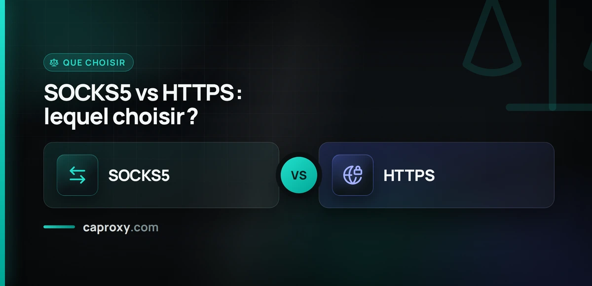 SOCKS5 vs HTTPS : lequel choisir ?
