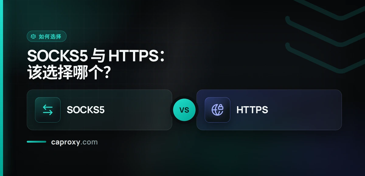 SOCKS5 与 HTTPS：该选择哪个？