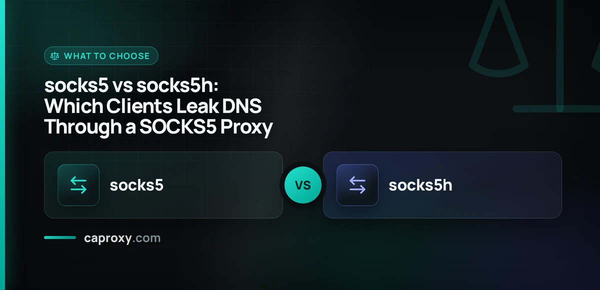 socks5 vs socks5h: Which Clients Leak DNS Through a SOCKS5 Proxy